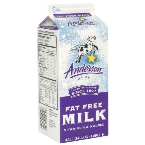 Anderson Fat Free Milk